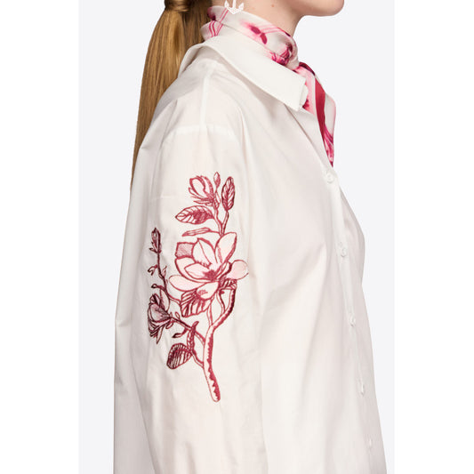 Camicia Asimmetrica Cotone Bianca