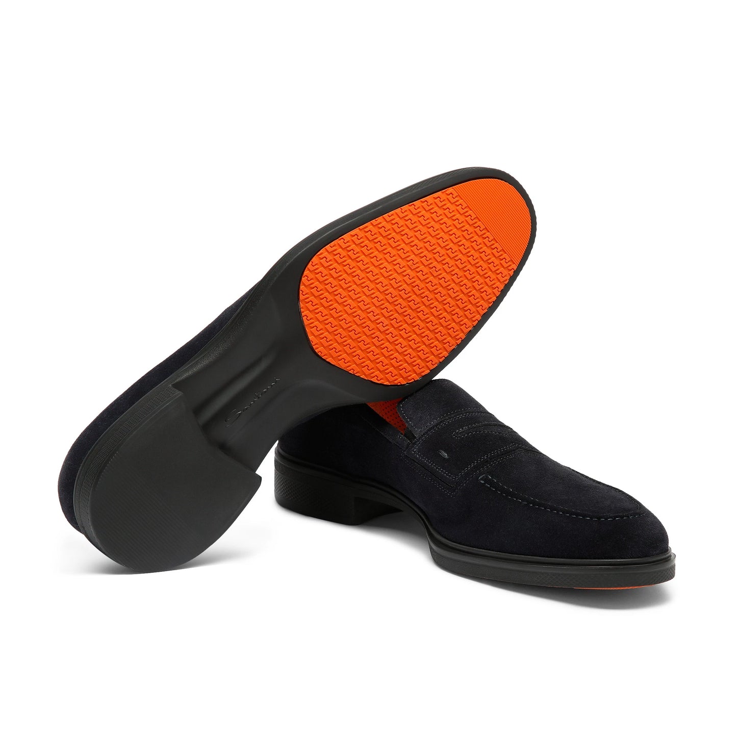 Mocassino Easy Camoscio Blu