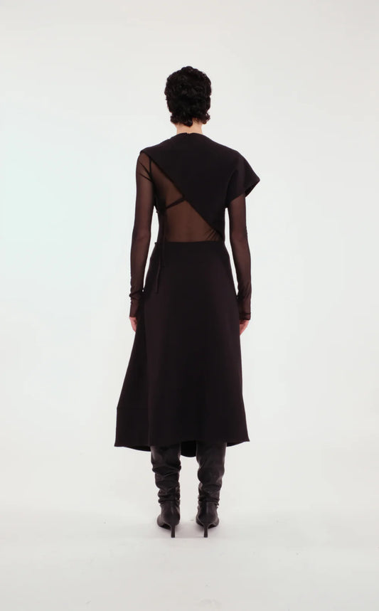 Maglia Tulle Nera