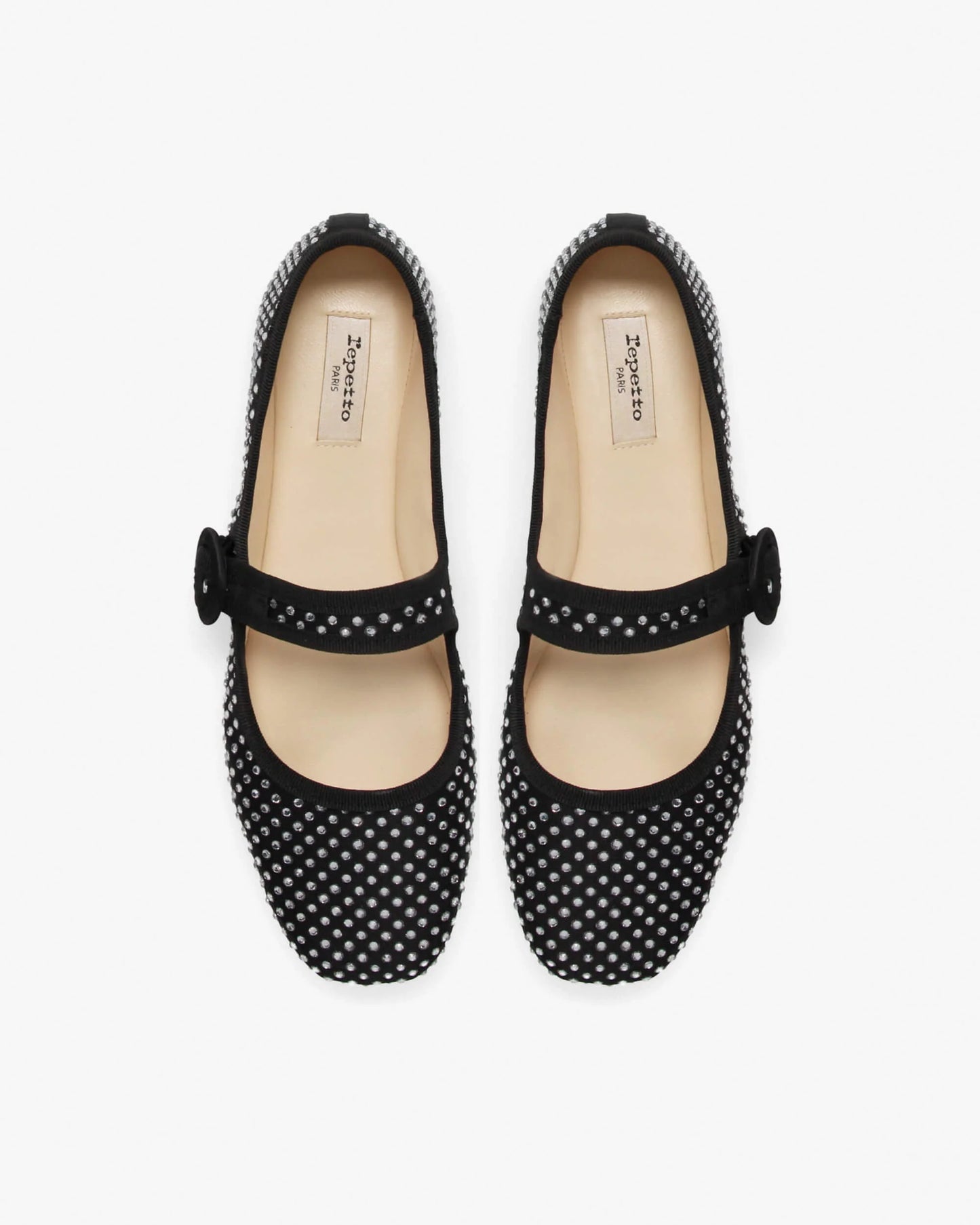 Ballerina Georgia Strass Satin Nera