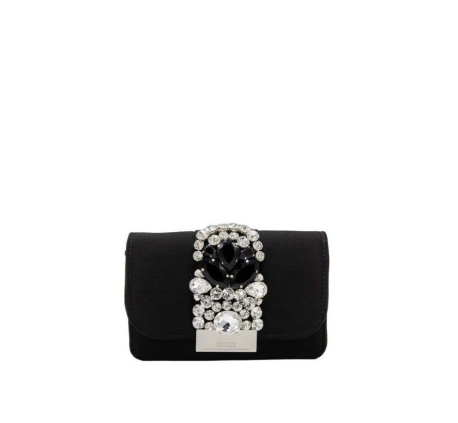 Mini Bag Satin Nera