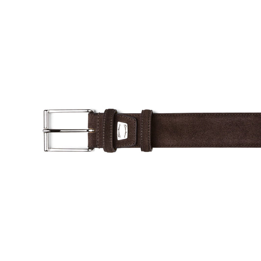 Cintura Regolabile in Camoscio Marrone