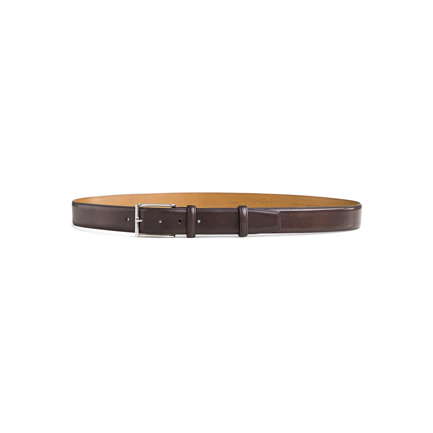 Cintura Regolabile in Pelle Marrone