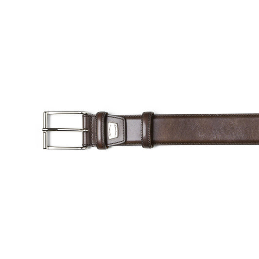 Cintura Regolabile in Pelle Marrone