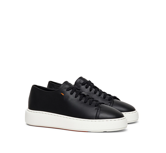 Sneaker Pelle Liscia Nera