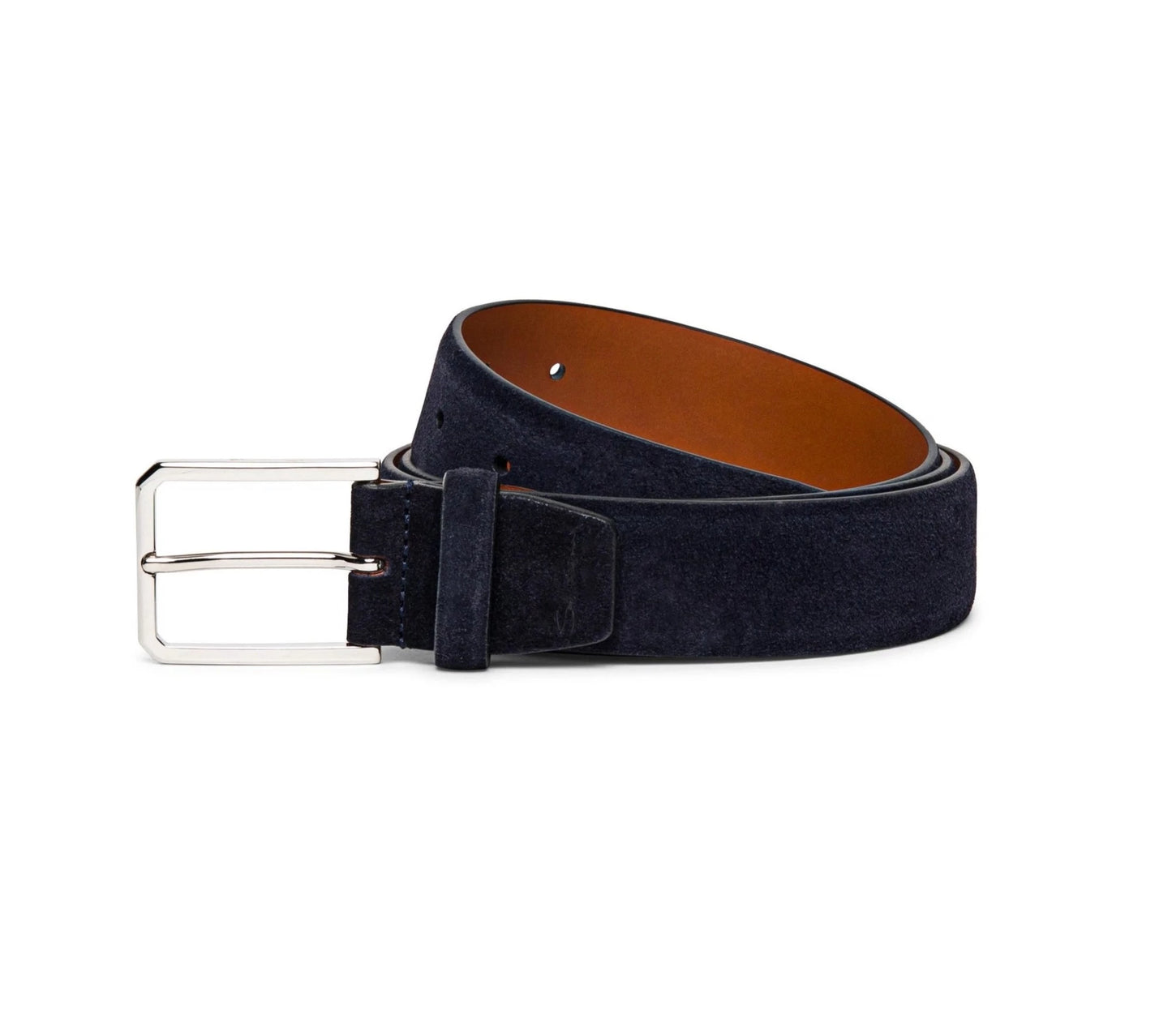 Cintura Regolabile in Suede Blu