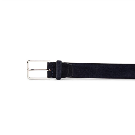 Cintura Regolabile in Suede Blu