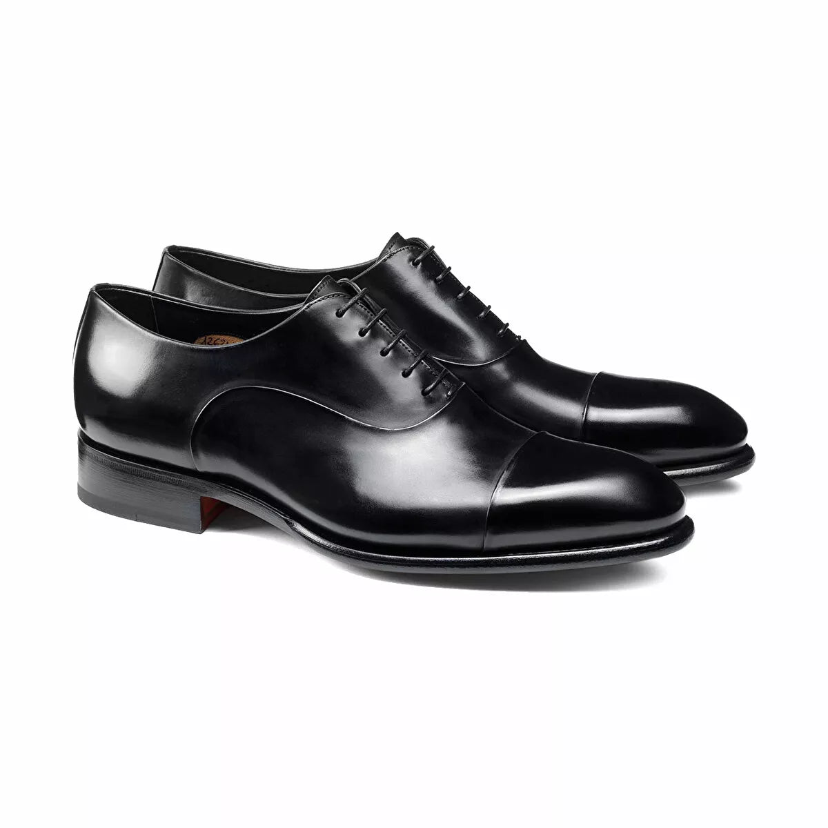 Stringata Oxford Pelle Nera