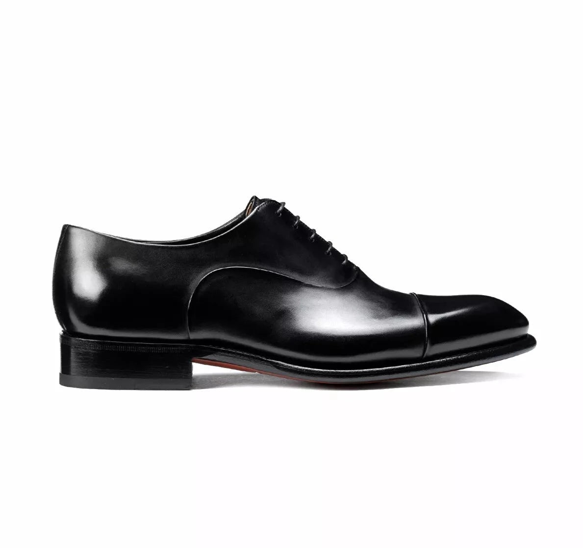 Stringata Oxford Pelle Nera