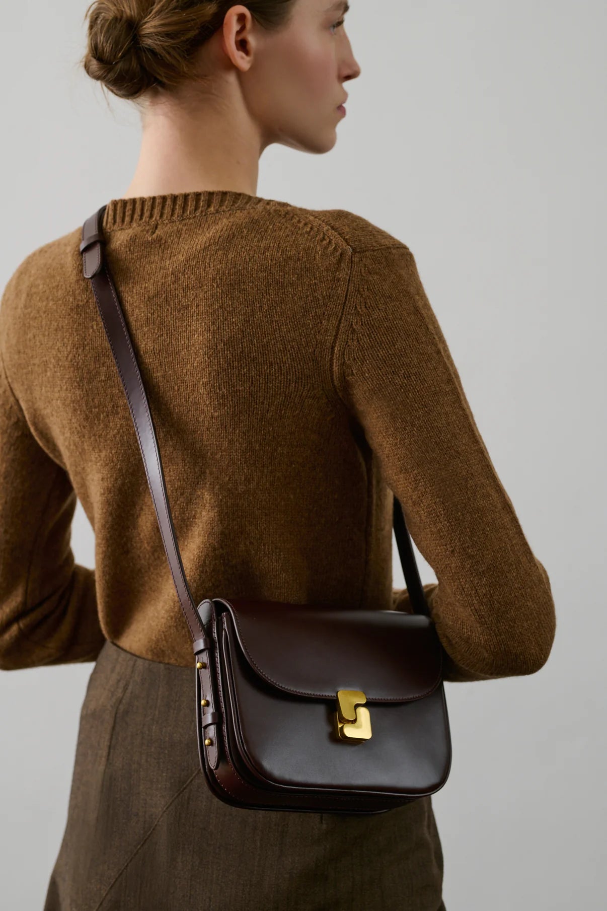 Borsa Tracolla Pelle Marrone