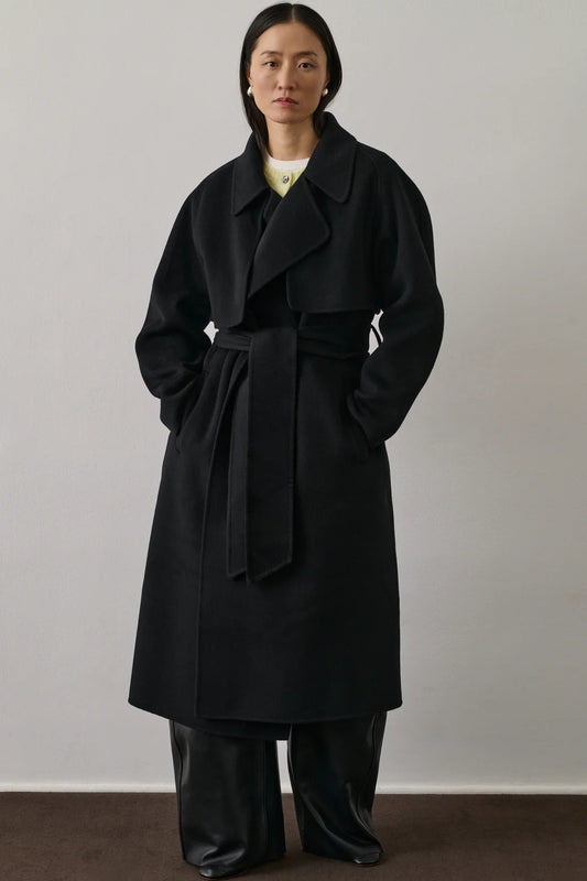 Cappotto Lungo Cachemire Nero