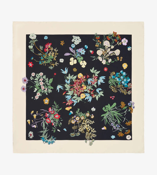 Foulard Grande Twill Seta Nero