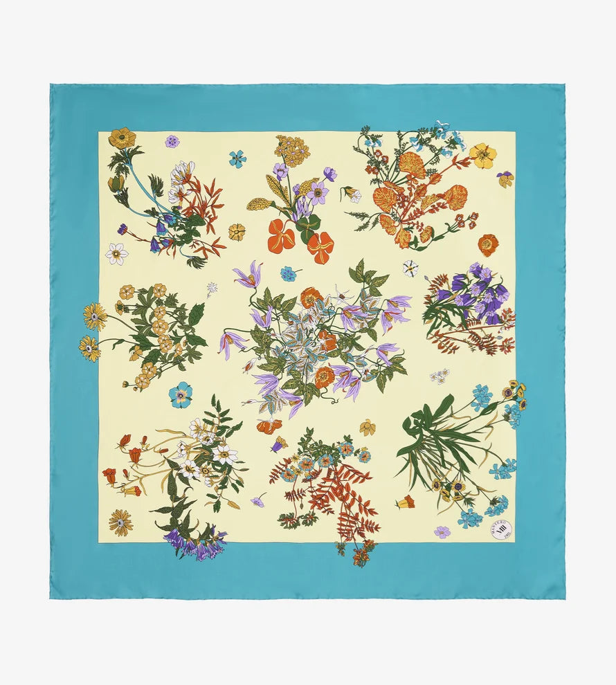 Foulard Grande Twill Seta Celeste