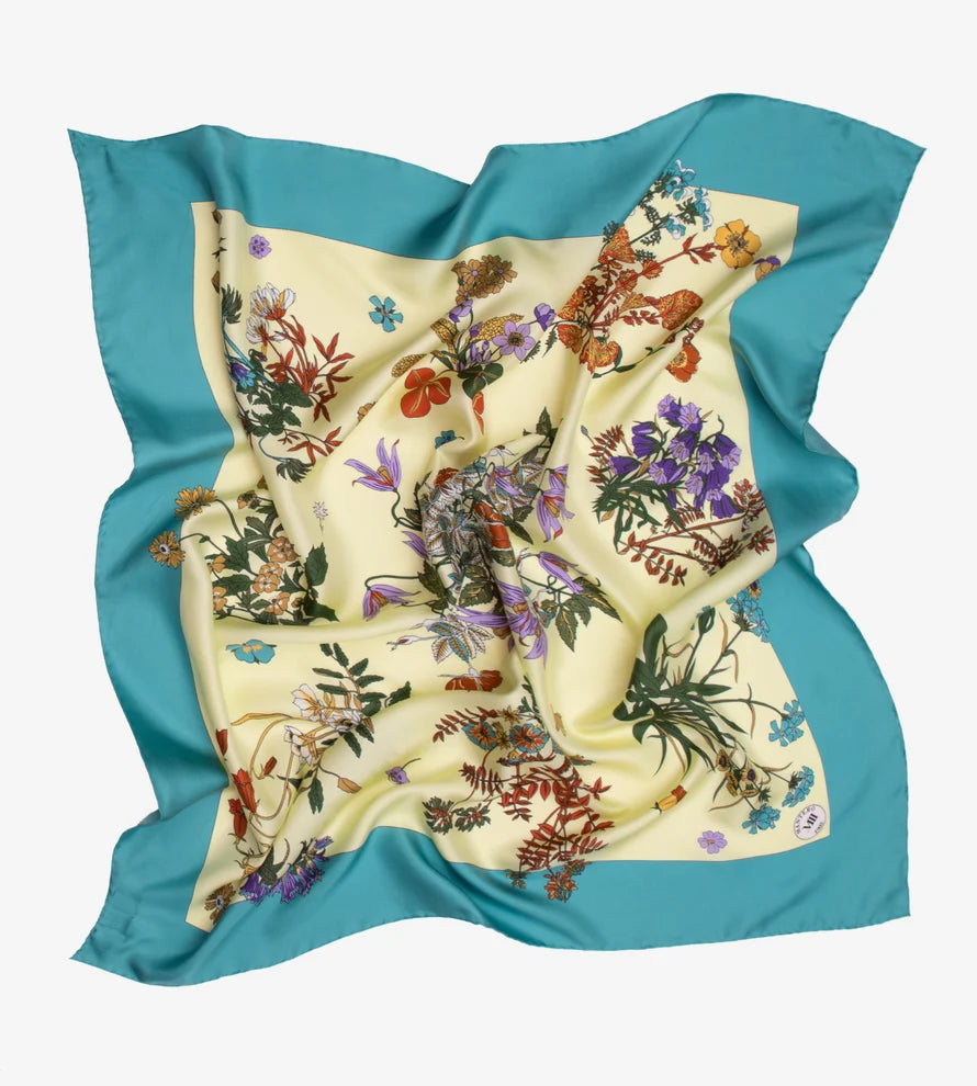 Foulard Grande Twill Seta Celeste
