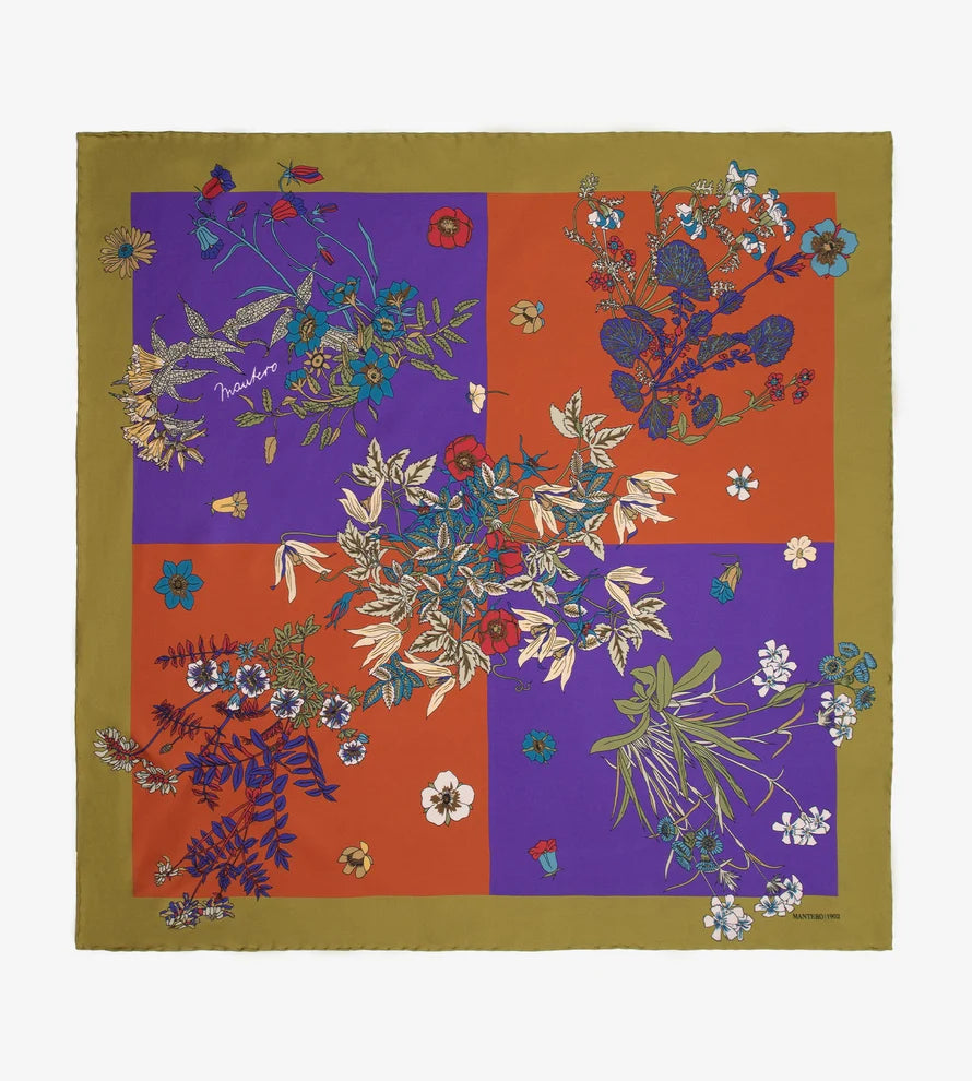 Foulard Piccolo Twill Seta Viola