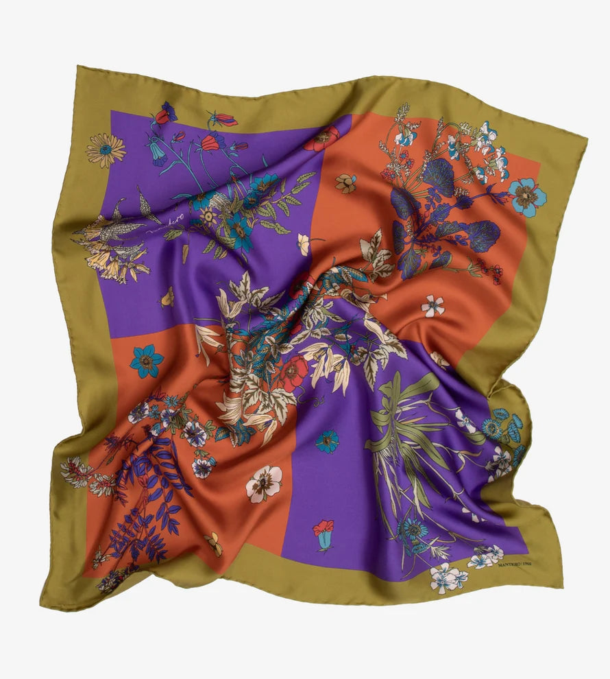 Foulard Piccolo Twill Seta Viola