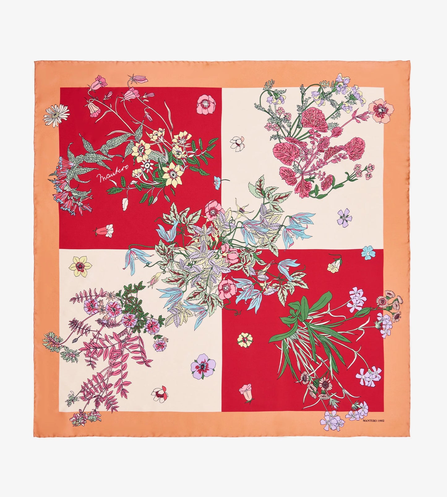 Foulard Piccolo Twill Seta Rosso