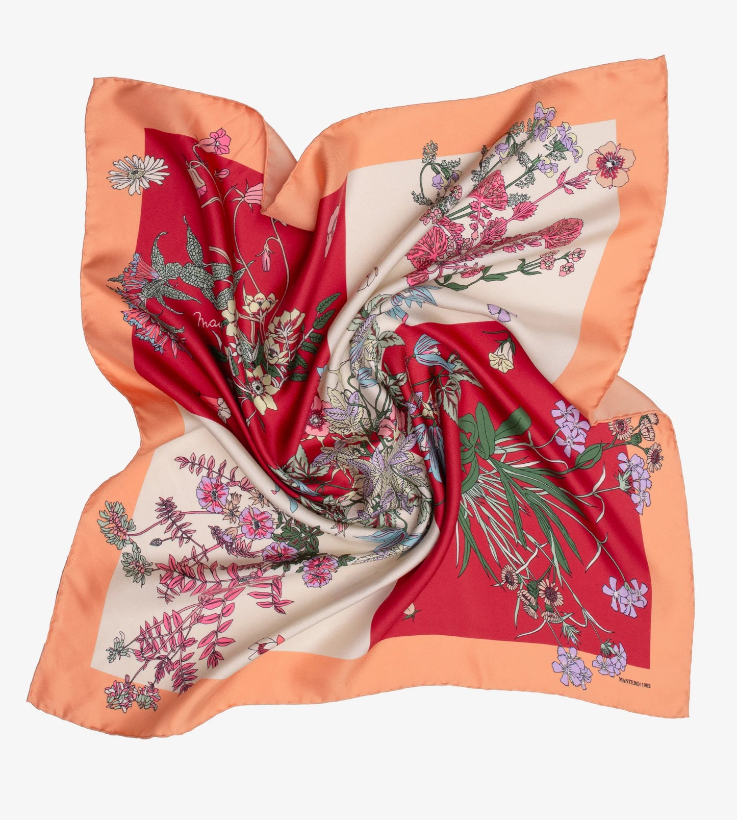 Foulard Piccolo Twill Seta Rosso