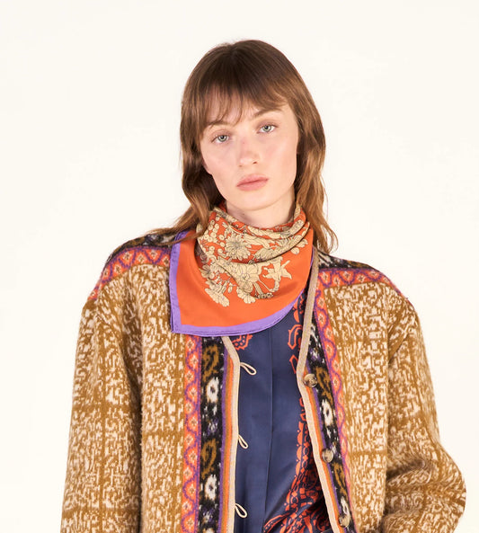 Foulard Piccolo Seta Arancione