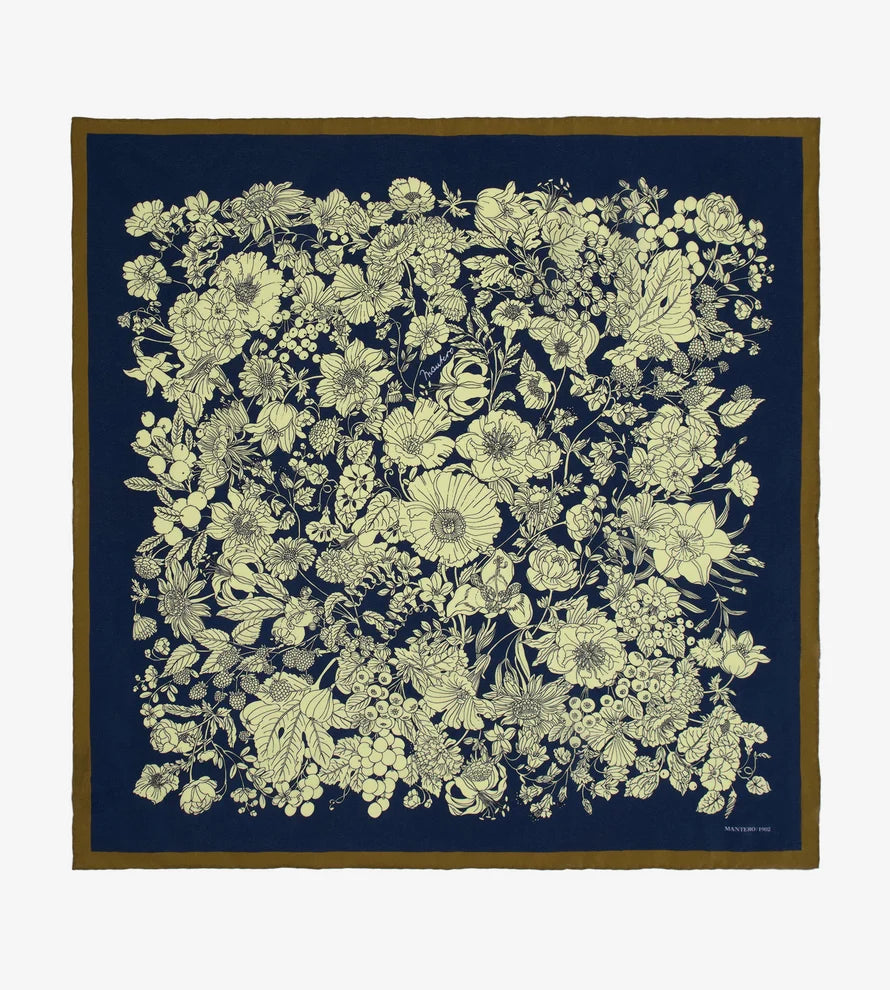 Foulard Piccolo Seta Blu