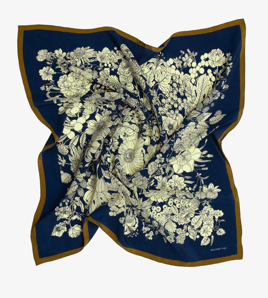Foulard Piccolo Seta Blu