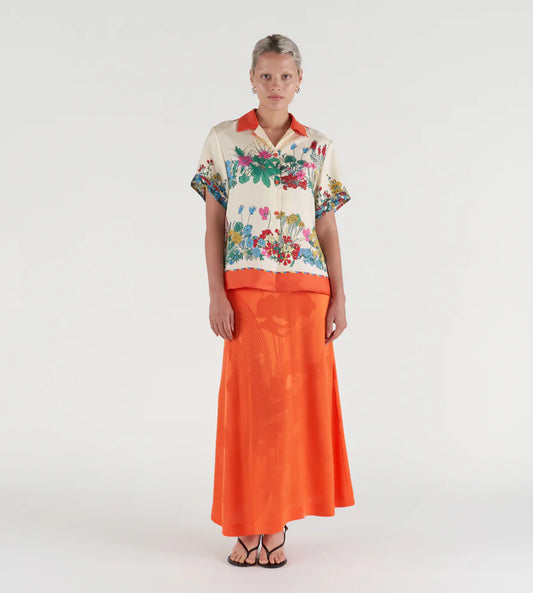 Camicia Seta Floreale