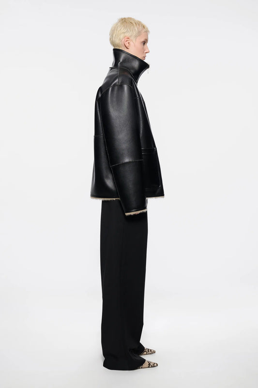 Giacca Double Nera/Crema