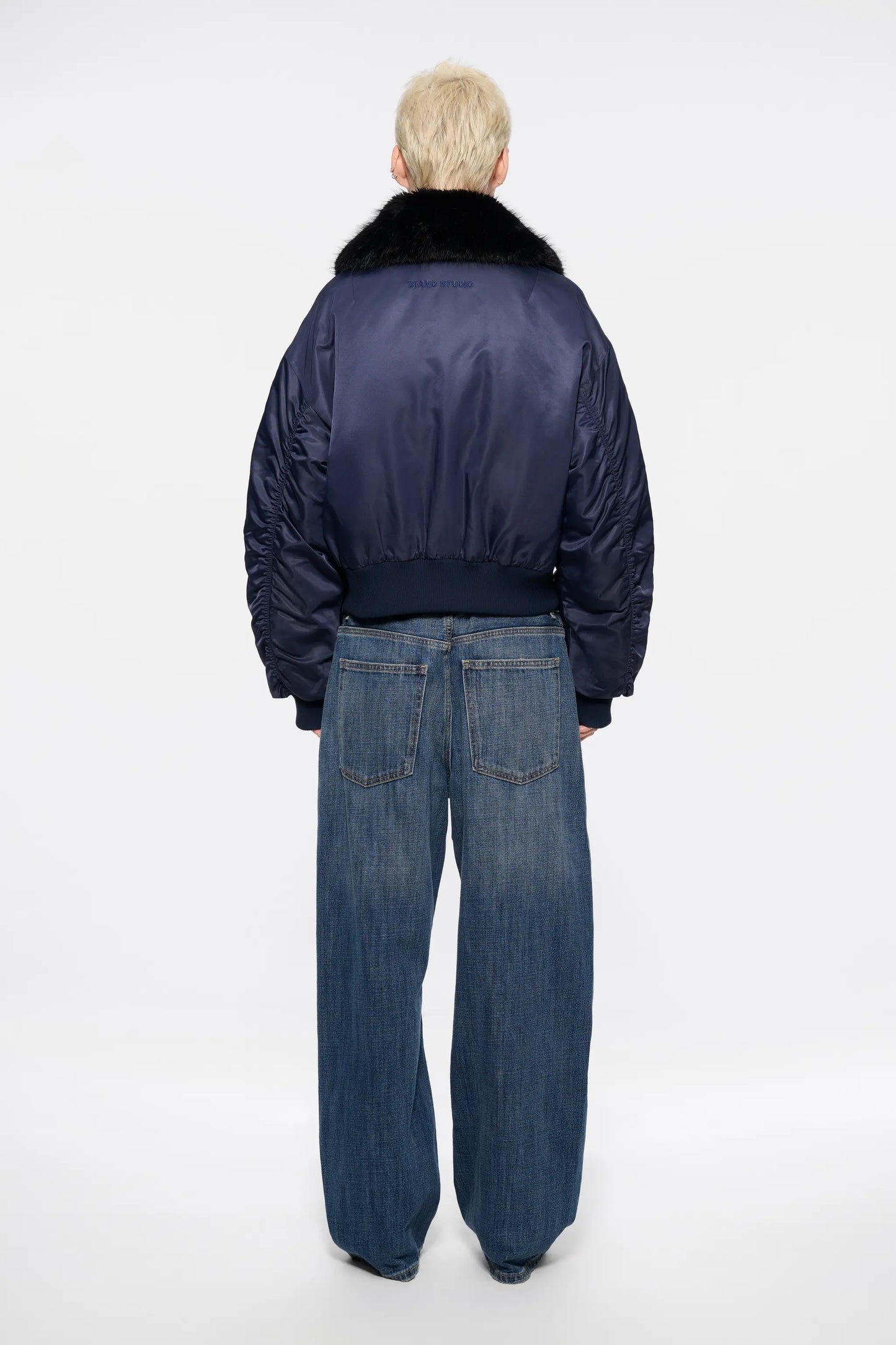 Bomber Corto Blu Navy