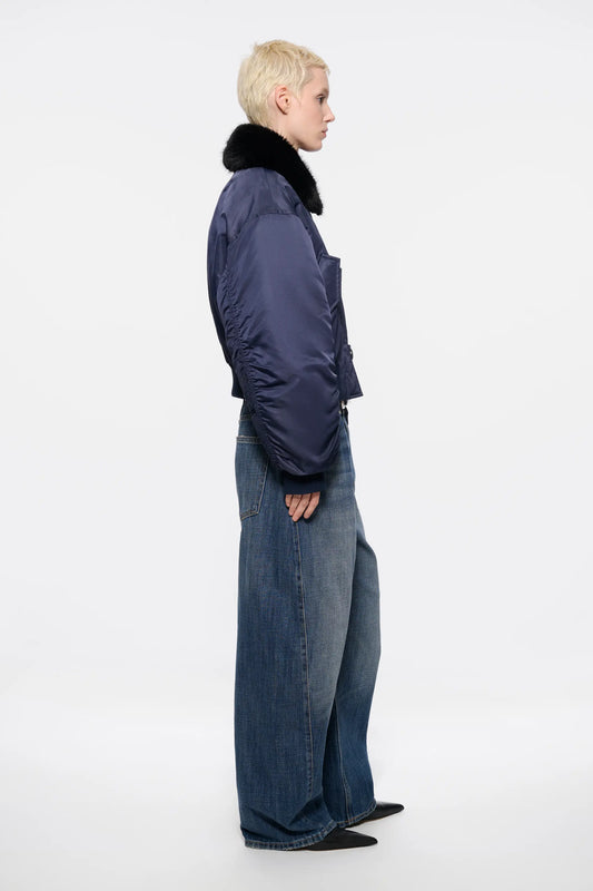 Bomber Corto Blu Navy