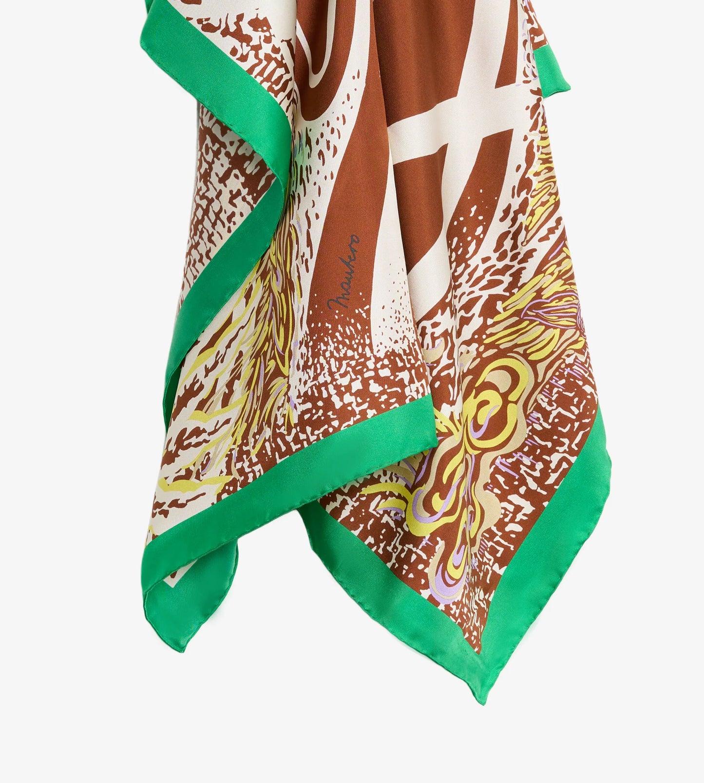 Foulard Twill Seta Marrone