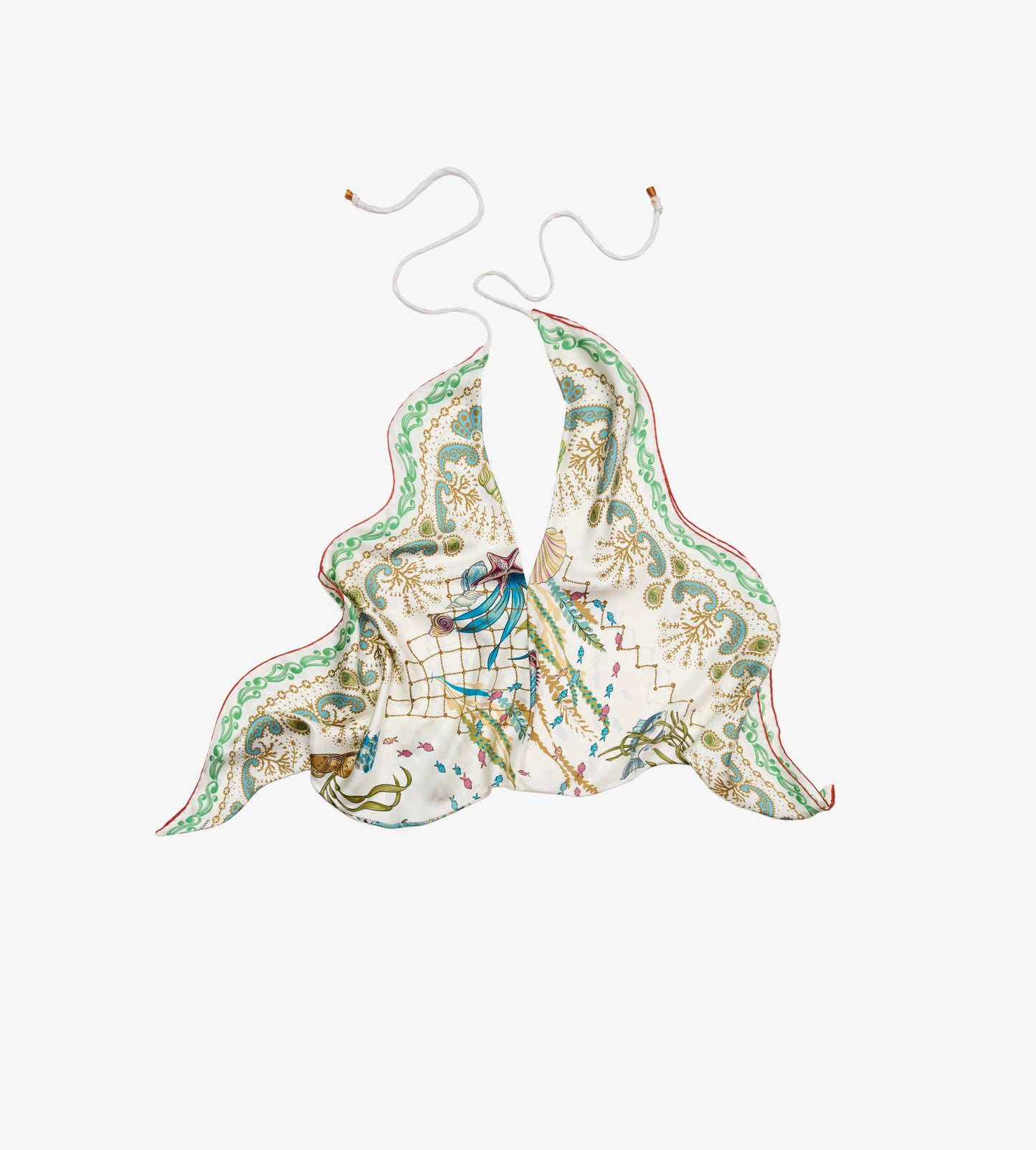 Top Twill Seta Coral Garden