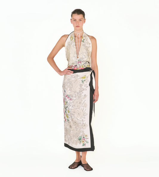 Top Twill Seta Alba Flora