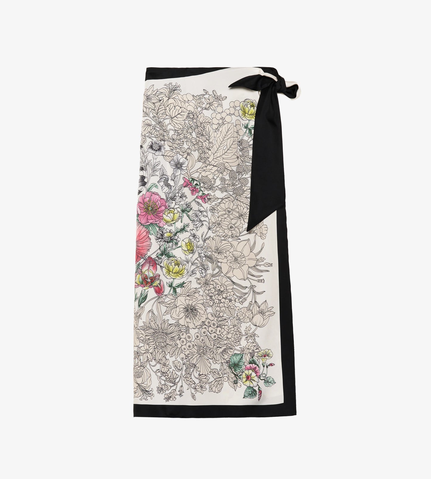 Gonna Twill Seta Alba Flora