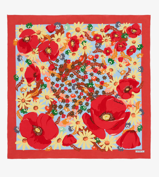 Foulard Giverny Carrè Rosso