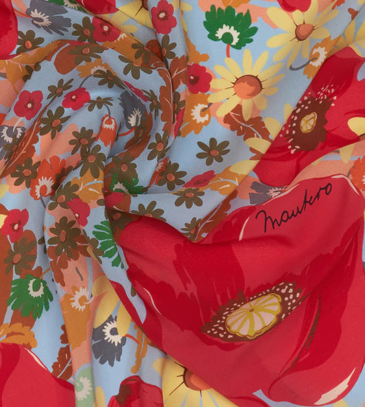 Foulard Giverny Carrè Rosso