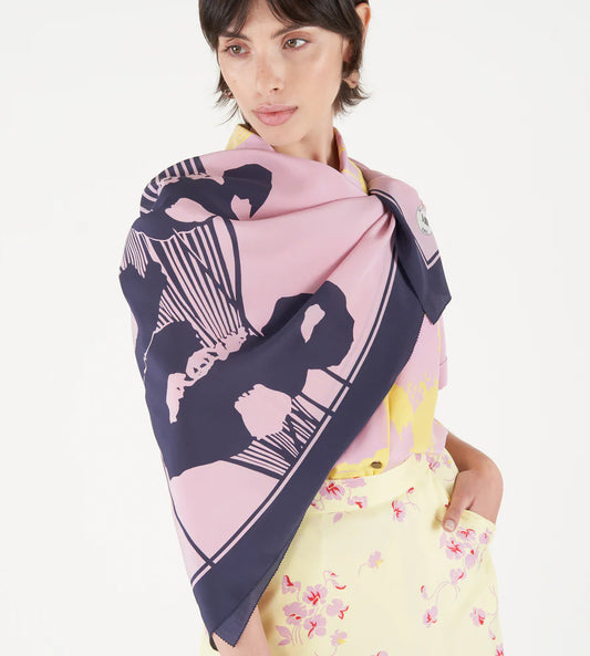 Foulard Coquelicot Parfumé Rosa