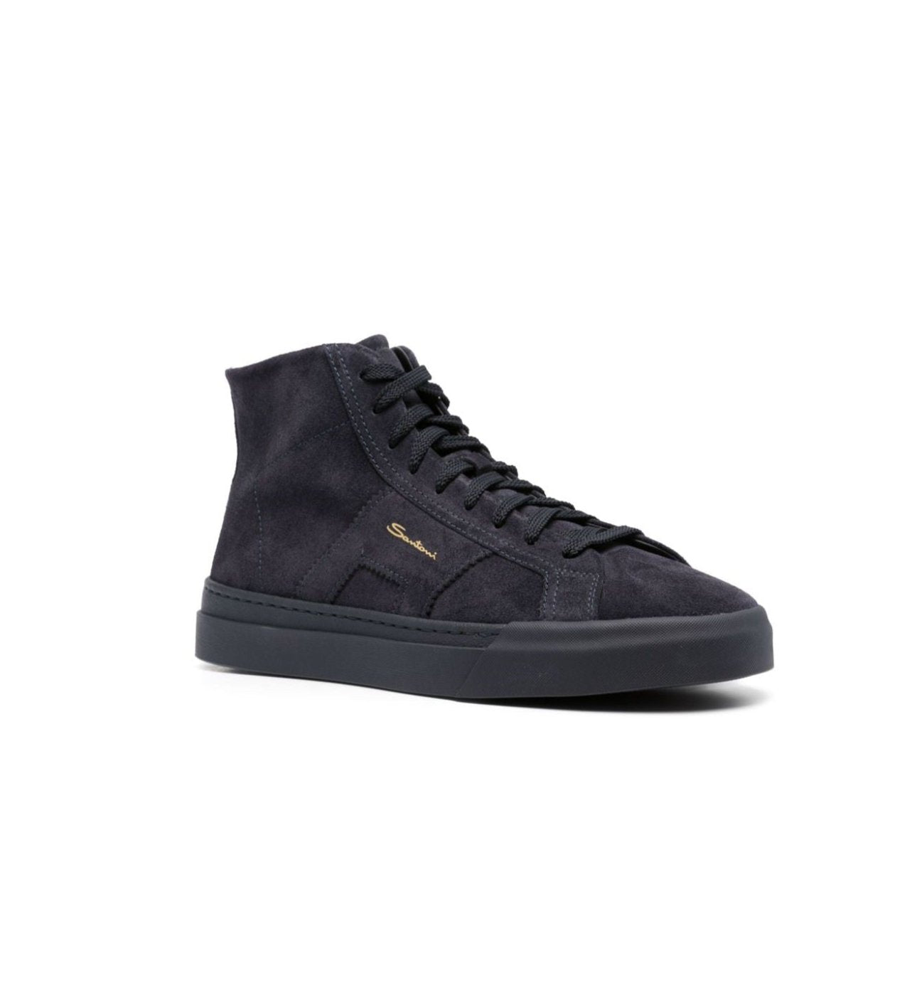 Sneaker Alta Camoscio Blu