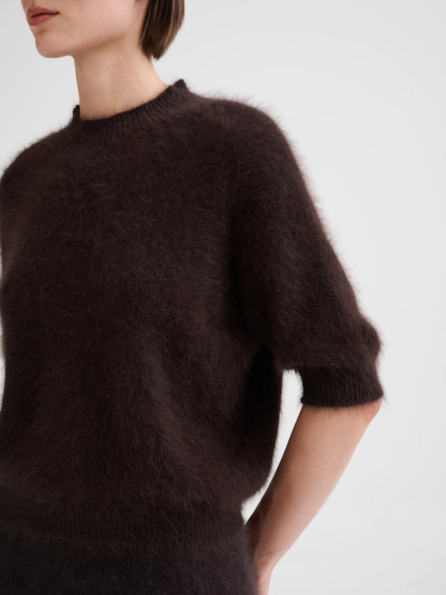 Maglia Angora Maniche Corte