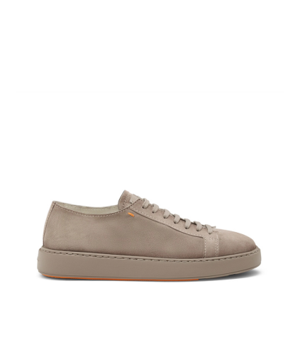 Women's Sneaker in White Tumbled Leather
