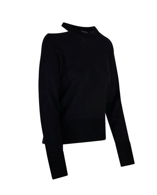 Girocollo Cut-Out Nero
