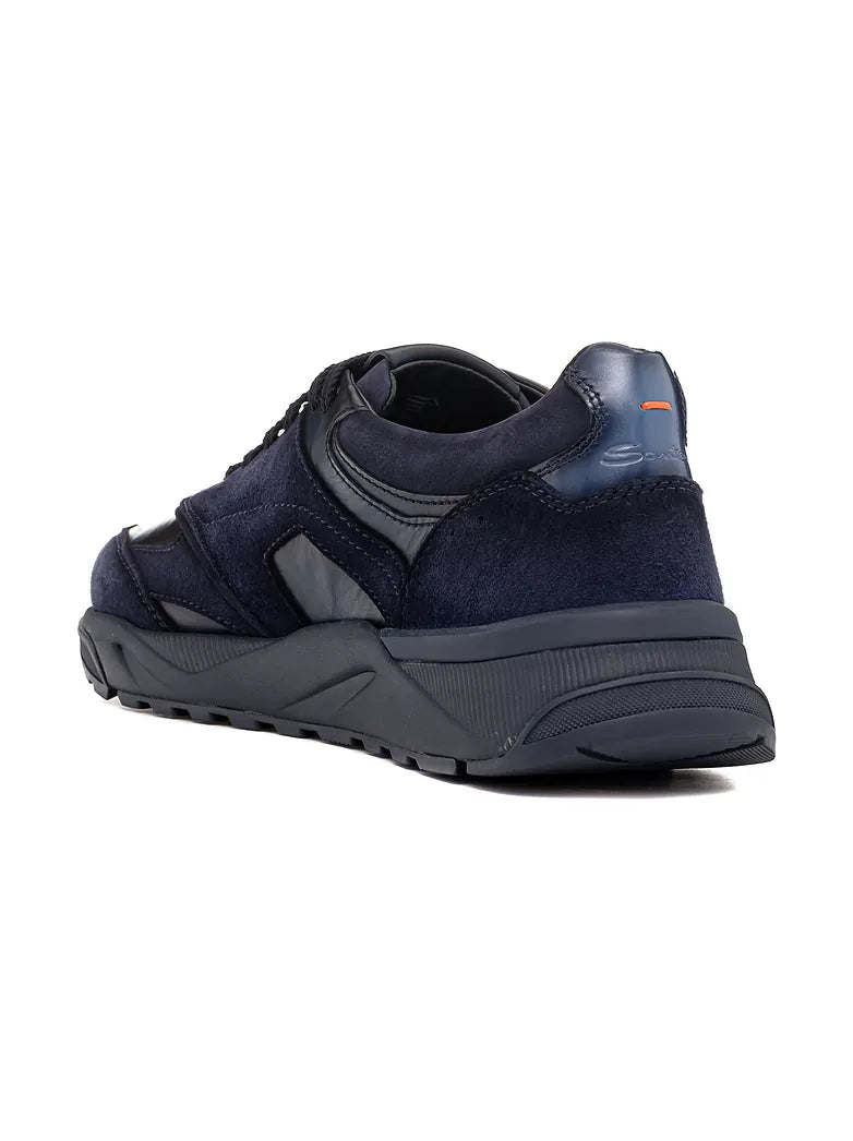 Sneaker Innova Pelle/Suede Blu