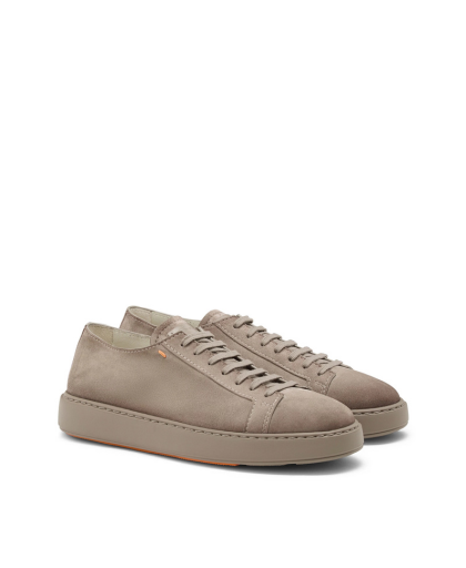 Women's Sneaker in White Tumbled Leather