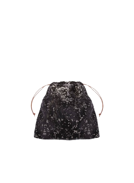 Pouch Paillettes Nera