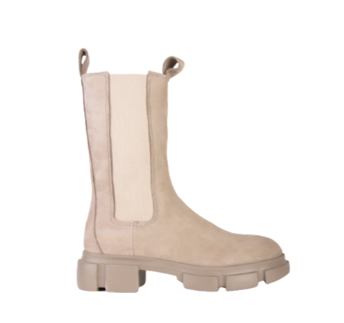 Stivaletto Chelsea Pelle Beige