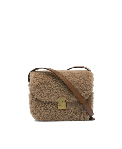 Borsa Tracolla Shearling Beige