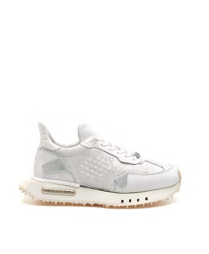 Sneaker Ammortizzata Pelle Bianca