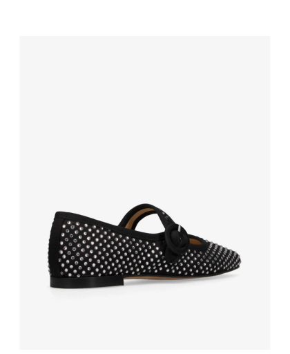 Ballerina Georgia Strass Satin Nera