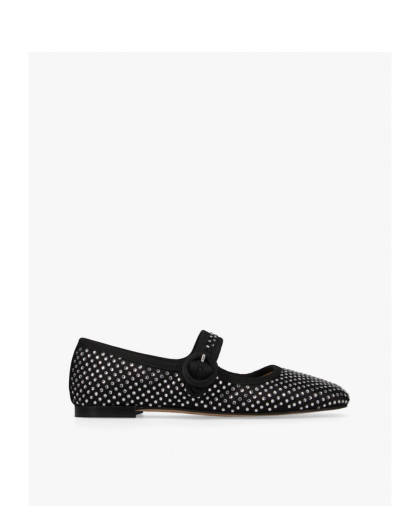 Ballerina Georgia Strass Satin Nera
