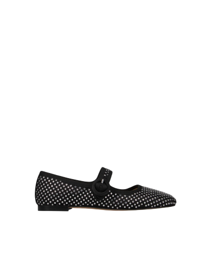 Ballerina Georgia Strass Satin Nera