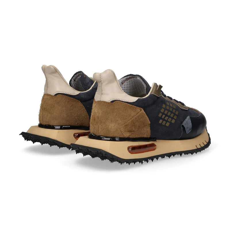 Sneaker Suede Blu/Verde